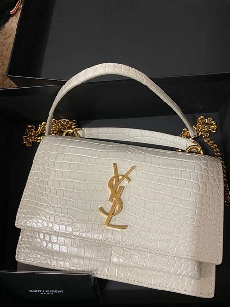 ysl pouch white